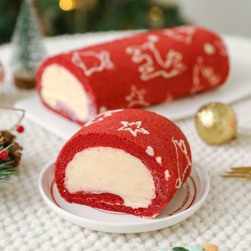 Cuộn Giấy Vẽ Họa Tiết Động Vật / Dâu Tây / cherry Trang Trí Bánh Kem Giáng Sinh