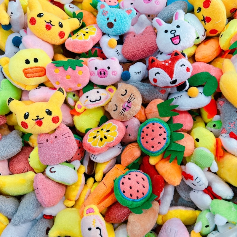 100 gấu bông mini 5cm, vật dụng handmade