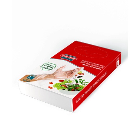 Hộp 100 Găng Tay Phân Hủy Sinh Học Sunhouse Size L - Chính hãng - SSHOP OFFICIAL