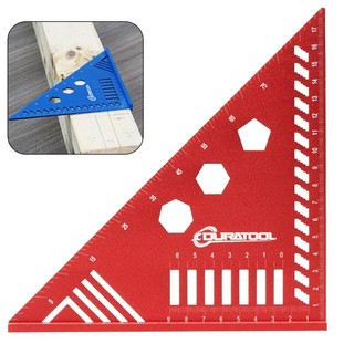 Thước ke góc vuông,thước mòi nhôm duratool mẫu mới, thước ke góc 10 công dụng