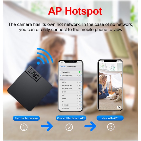 Camera mini Ak11 hd 1080p Tầm Nhìn Ban Đêm Trọng Lượng Nhẹ Tiện Dụng Cho Thú Cưng