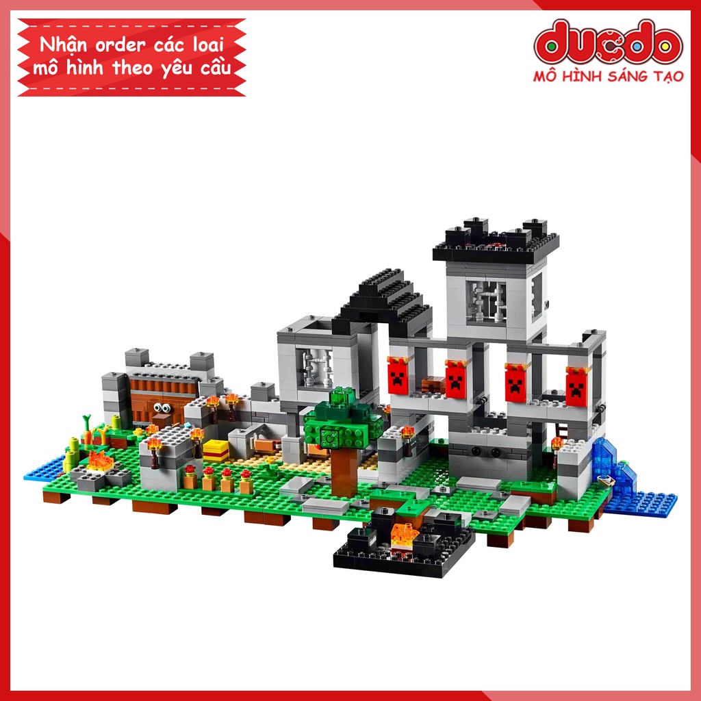 No 1095 Lắp ghép Minecraft The Fortress - Pháo đài - Đồ chơi Xếp hình Mô hình 21127