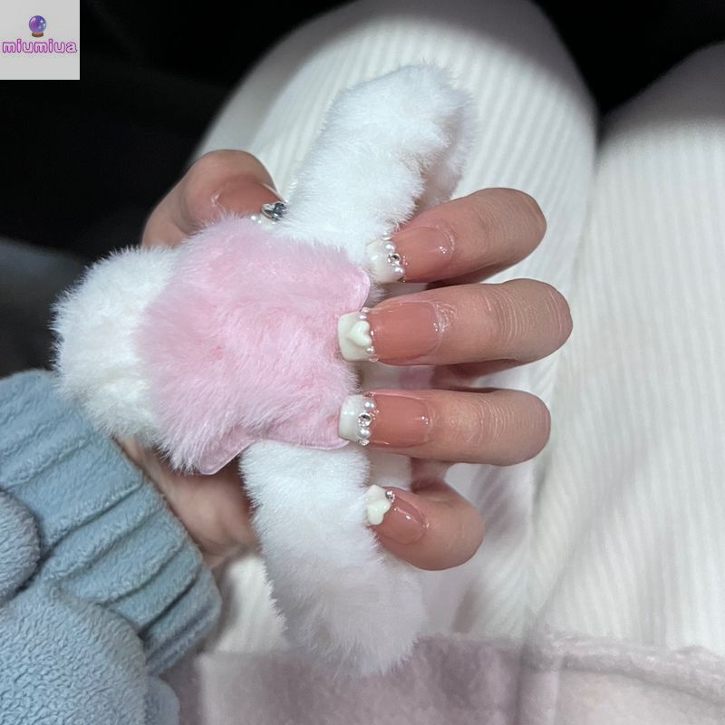 Miumiua🔮Kẹp Tóc Hình Đầu Cá Mập / Ngôi Sao Nhồi Bông Dễ Thương Thời Trang Thu Đông 2023