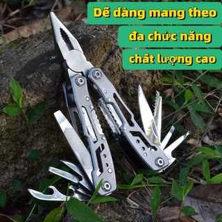 Kìm gấp đa năng bằng thép không gỉ, dễ mang theo, thích hợp sử dụng trong nhà và ngoài trời