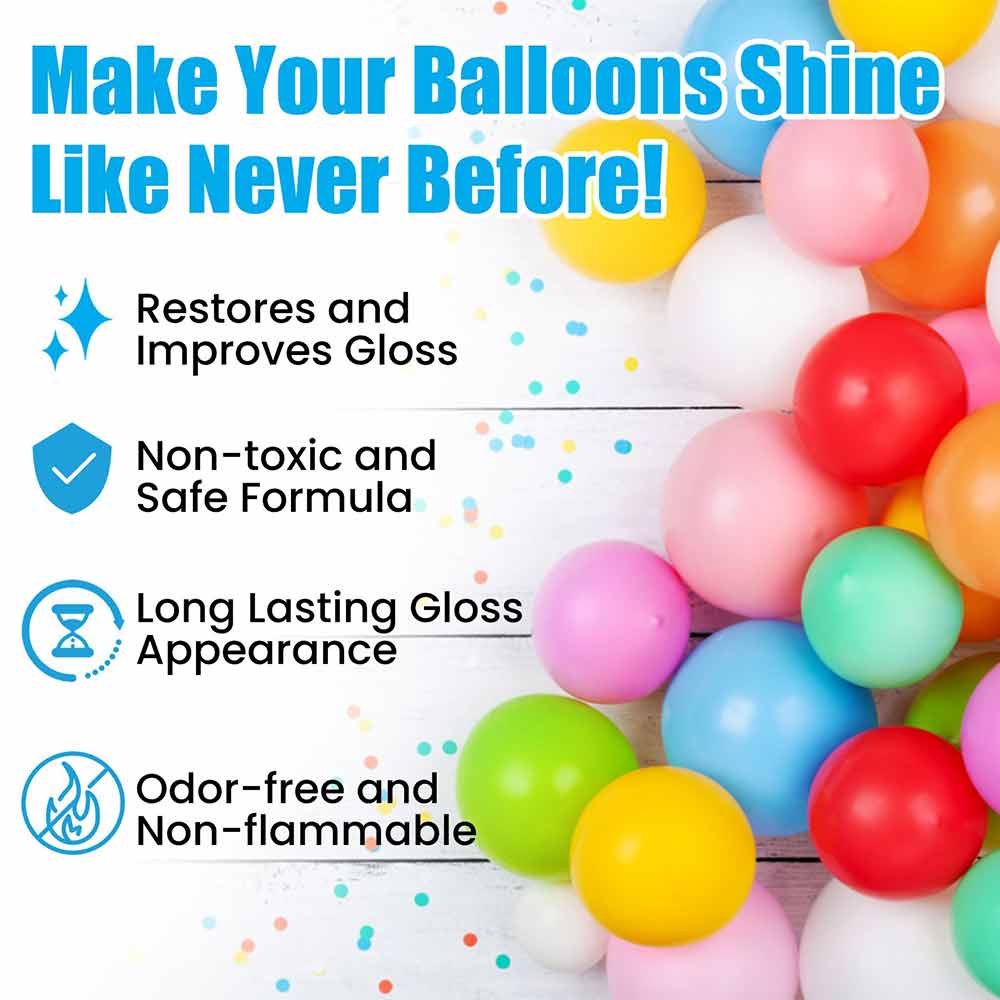 1 Bottle Balloon Brightener Polisher Shine Spray Spray