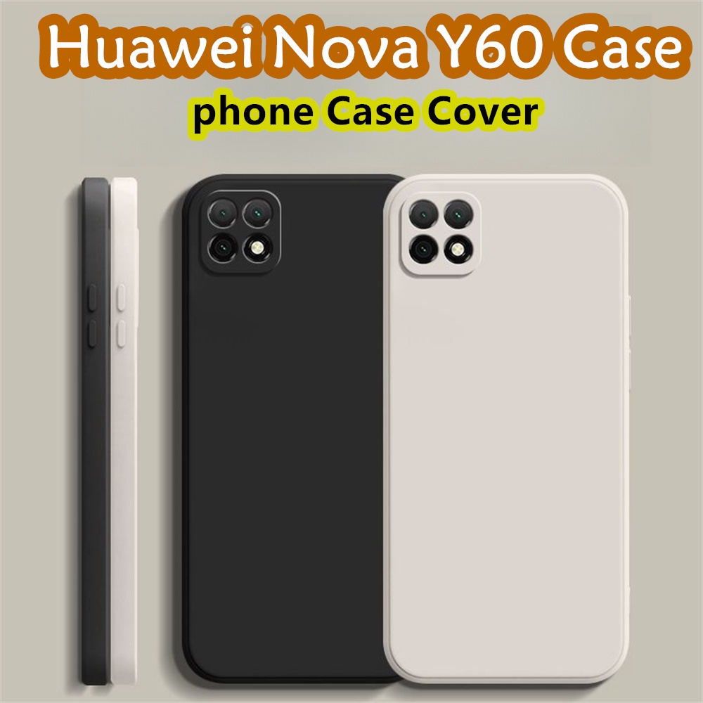 [Giảm giá hấp dẫn] Dành cho Ốp lưng Huawei Nova Y60 Silicon Full Case Vỏ điện thoại màu trơn cổ điển