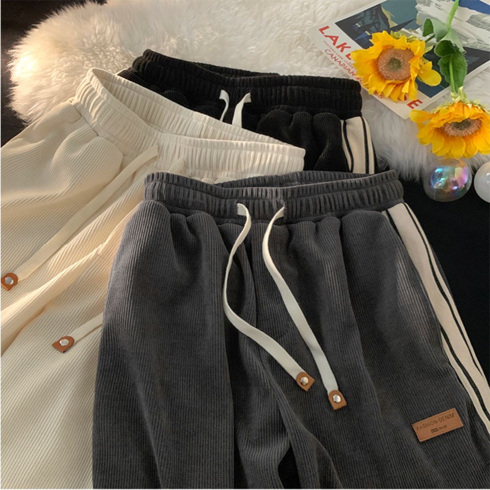 Quần Dài Thể Thao Ống Rộng Dáng Suông Thời Trang Xuân Thu Cho Nam