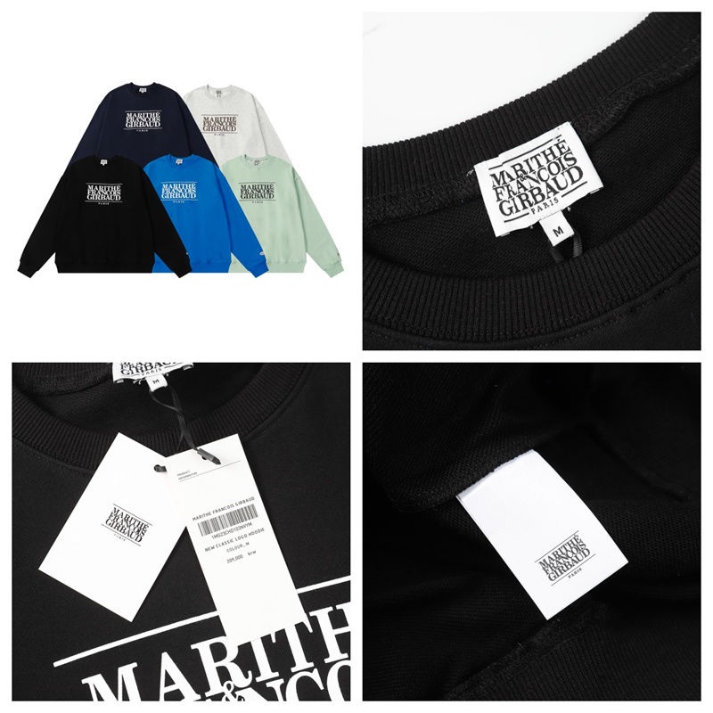 LICC super hot marithe ins letter printing autumn new casual all-match simple couple top loose sweater