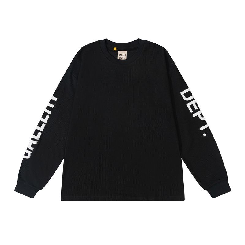 PWMN Gallery Letter Dept slogan printed long sleeve Ouyang Nana High Street fashion retro couple base shirt autumn