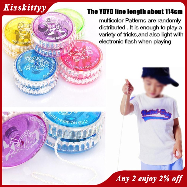 Nụ Hôn Đèn led Phát Sáng Đồ Chơi yo-yo Quà Tặng Sinh Nhật Lễ Hội Cho Trẻ Em