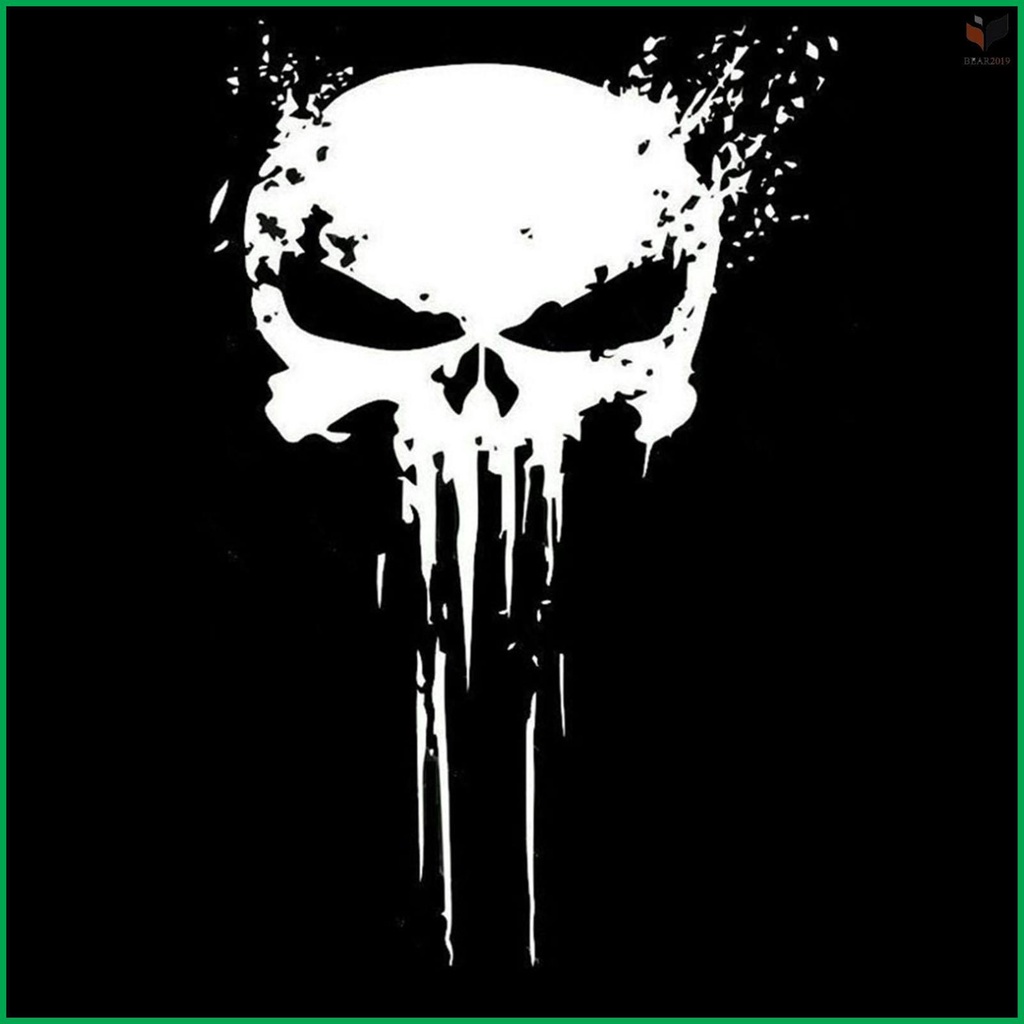 Durable Punisher Skull Car Decals Stickers - Motorcycles Decoration - Long-lasting Vinyl Sticker