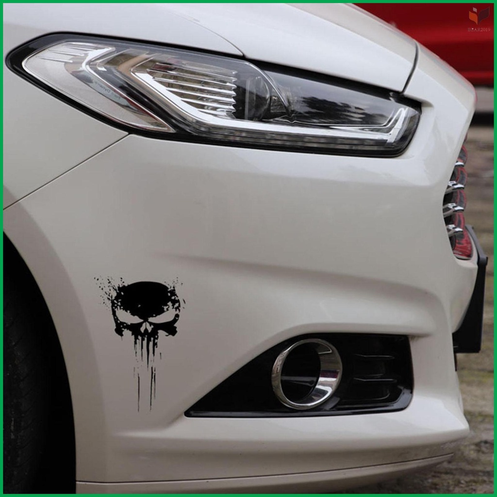 Durable Punisher Skull Car Decals Stickers - Motorcycles Decoration - Long-lasting Vinyl Sticker
