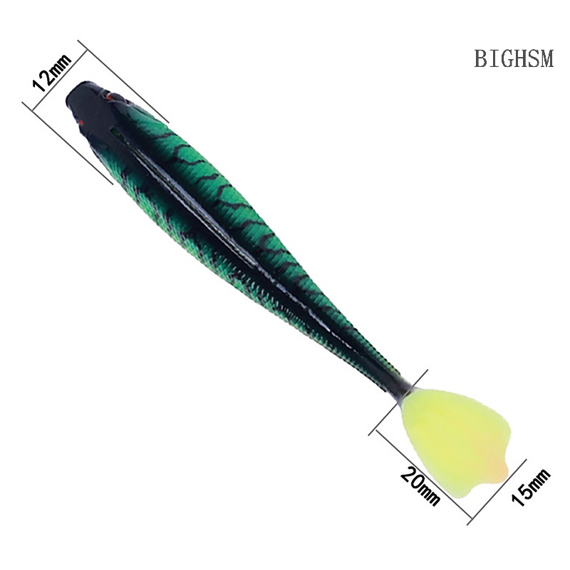 BIGHSM Set 7 Mồi Câu Cá Giả 9cm 5.6g Mắt Vịt 3d