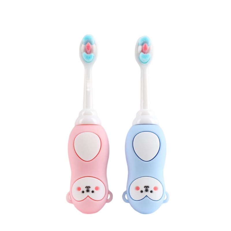 Dễ Thương Bàn Chải Đánh Răng Đầu Silicon Mềm Cho Bé 1-6 Tuổi