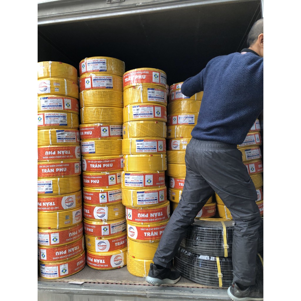 Dây điện TRẦN PHÚ  - Lõi đồng 100% Dây dẫn điện đôi  2x0.75, 2x1, 2x1.5, 2x2.5, 2x4