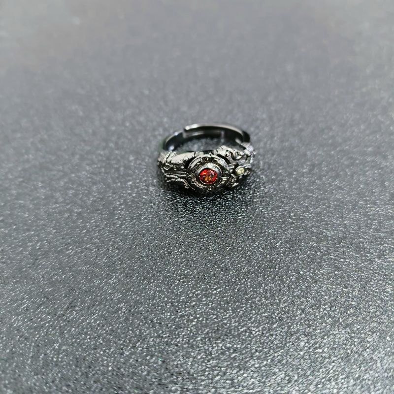 Kamen rider Nhẫn Màu Đen Hình Mặt Trăng Khuyết Độc Đáo Cho Cặp Đôi