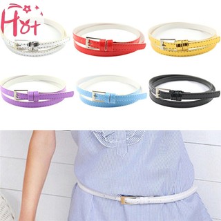 Thắt lưng da bản nhỏ đính nơ xinh xắn cho nữ