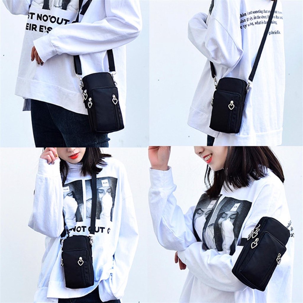 Thời Trang Túi Thể Thao Đeo Chéo Có Khóa Kéo Đựng Điện Thoại / Chìa Khóa Cho Nữ