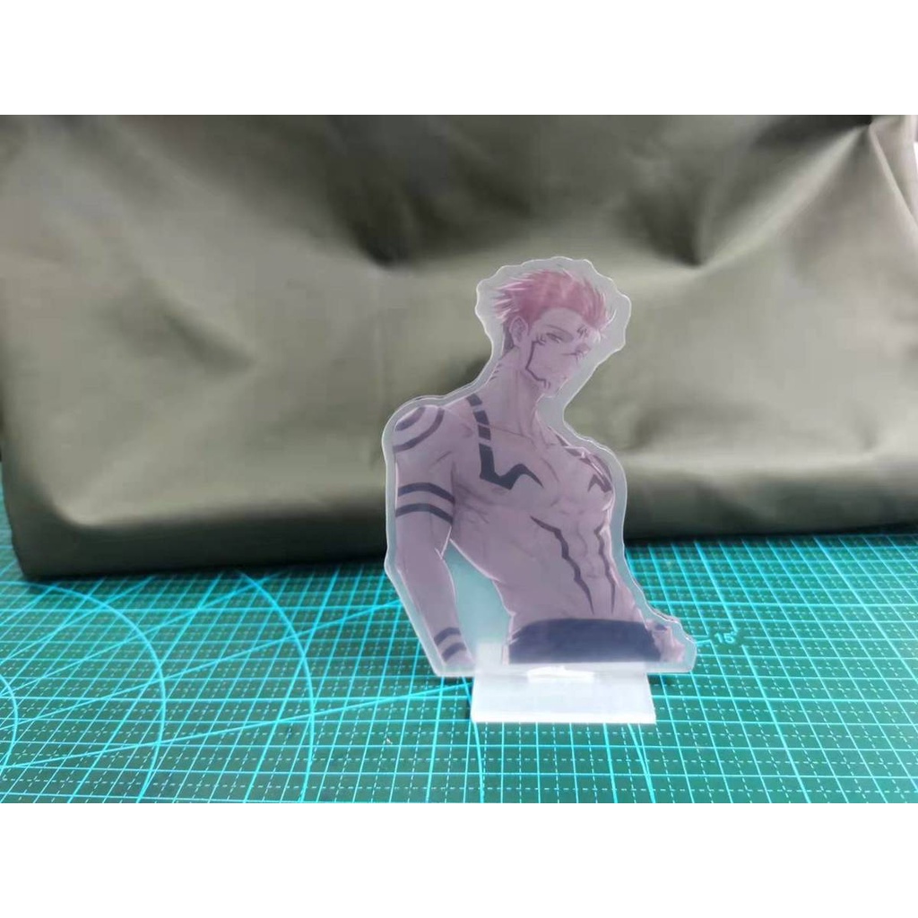 Mô hình Standee Jujutsu Kaisen Half Body Acrylic Stand Geto Suguru Gojo Satoru Animedecor góc học tập để bàn làm việc