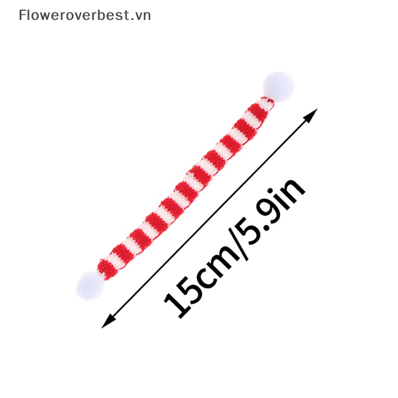 Fbvn Set 2 Khăn Quàng Cổ Đan mini Trang Trí Nhà Búp Bê Phong Cách Giáng Sinh