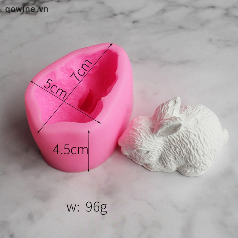 Khuôn Silicon Làm Đá / Xà Phòng / Sô Cô La / Kẹo Hình Thỏ mini diy