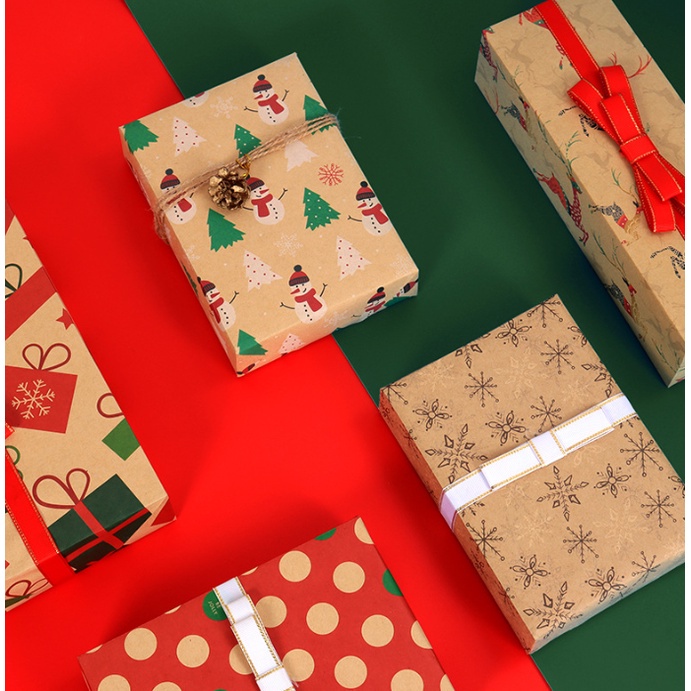 Giấy Gói Quà, Giấy Làm Thủ Công BST02 Trang Trí Noel Giáng Sinh