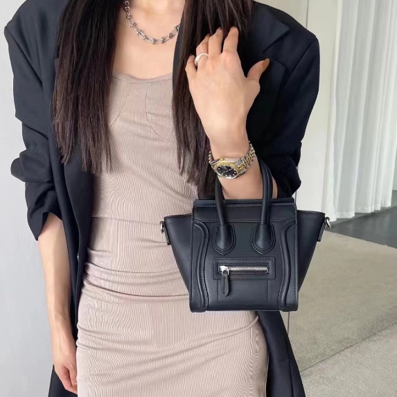 Túi Đeo Chéo Da Bò Hình Mặt Cười Có Cánh Thời Trang Cho Nữ777777