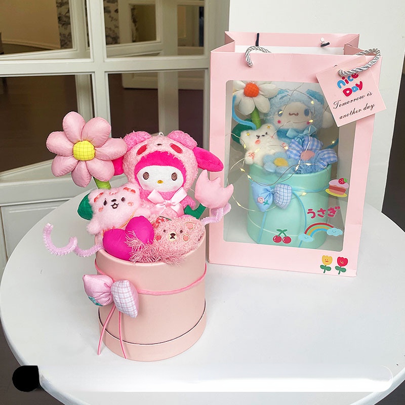 Dễ Thương Bó Hoa sanrio Nhồi Bông Xinh Xắn Đáng Yêu