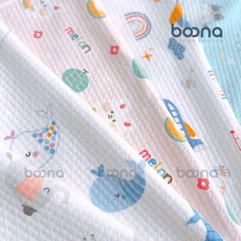 Tấm Lót Chống Thấm  BOONA  Bề Mặt Organic Siêu Mềm Mịn Và Thoáng Khí Lót Chống Thấm
