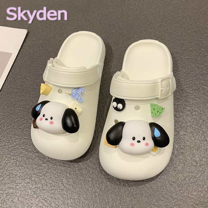 Skyden dép cross  dép cao dép kiểu nữ đi chơi Tiện lợi Hợp thời Mềm mại Điều chỉnh được FBT23A07AX 41Z231013