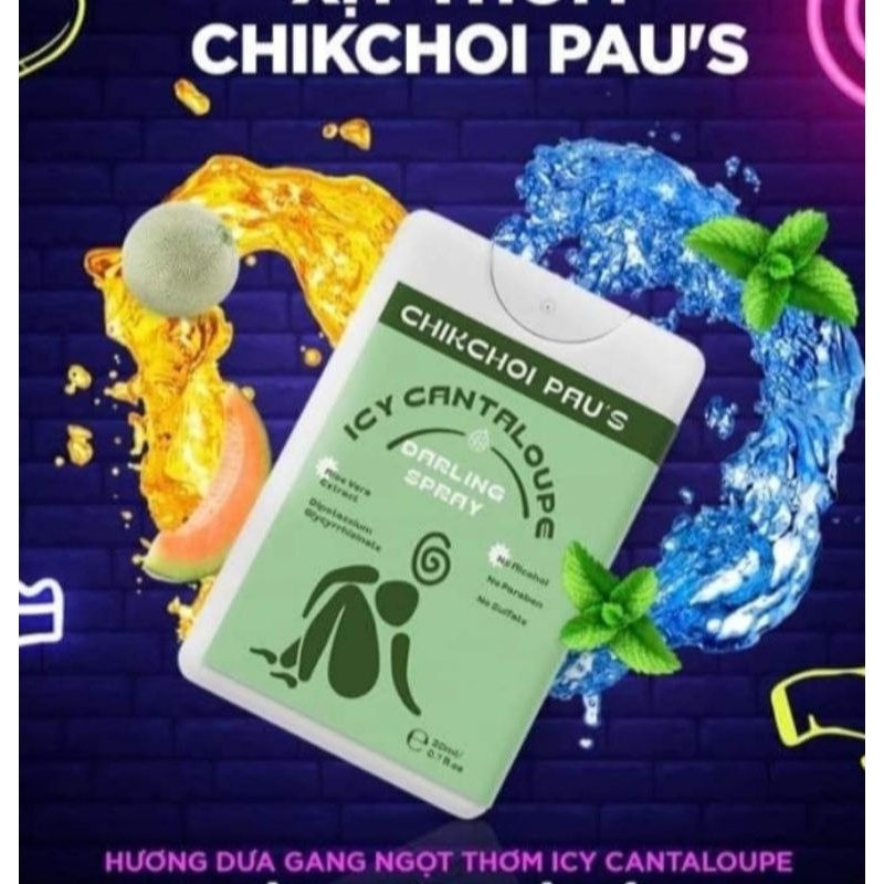 CÓ CHE TÊN SP Xịt Thơm Vùng Kín Nam Nữ Xịt Ngon Chikchoi Pau's .Nước Hoa Vùng Kín Chikchoi Pau