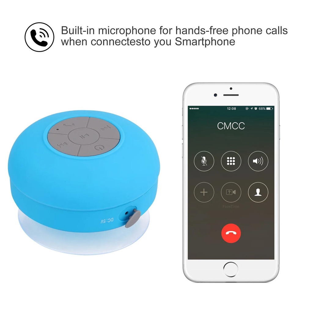 Loa bluetooth Không Dây mini Chống Nước Rảnh Tay Cho Điện Thoại / Nhà Tắm