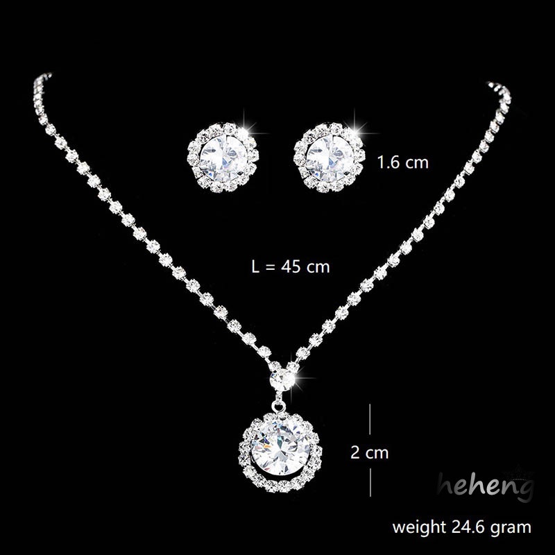Set 2 Phụ Kiện Trang Sức Đám Cưới Phong Cách Đơn Giản Hiện Đại