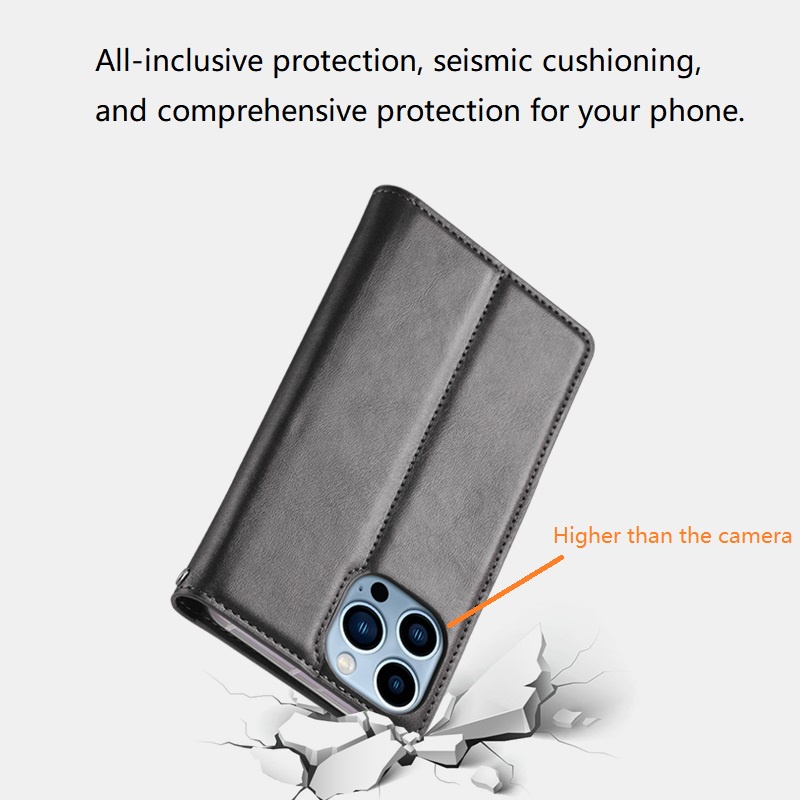 Cho iphone 15 Pro Max 15 Pro 15 Plus 14 Pro Max 14 Pro Bao Da Điện Thoại Dạng Ví Nắp Lật Nam Châm Có Ngăn Đựng Thẻ Và Chức Năng Giá Đỡ