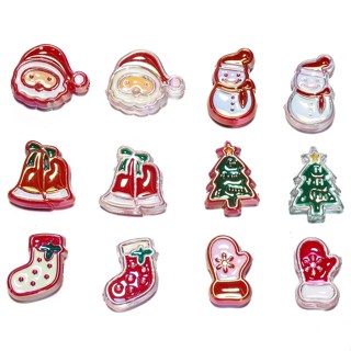  St.kunkka 2 Hạt Xỏ Vòng Tay   Dây Chuyền Hình Ông Già Noel   Người Tuyết   Ông Già Noel Bằng acrylic diy 