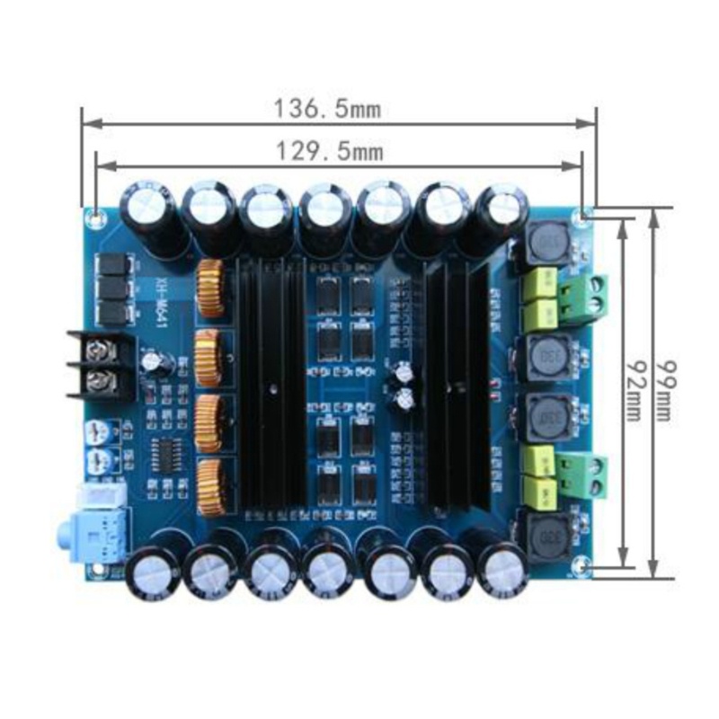 Ki Bảng Mạch Khuếch Đại Âm Thanh 2 Kênh xh-m641 tpa3116d2 Cho Xe Hơi