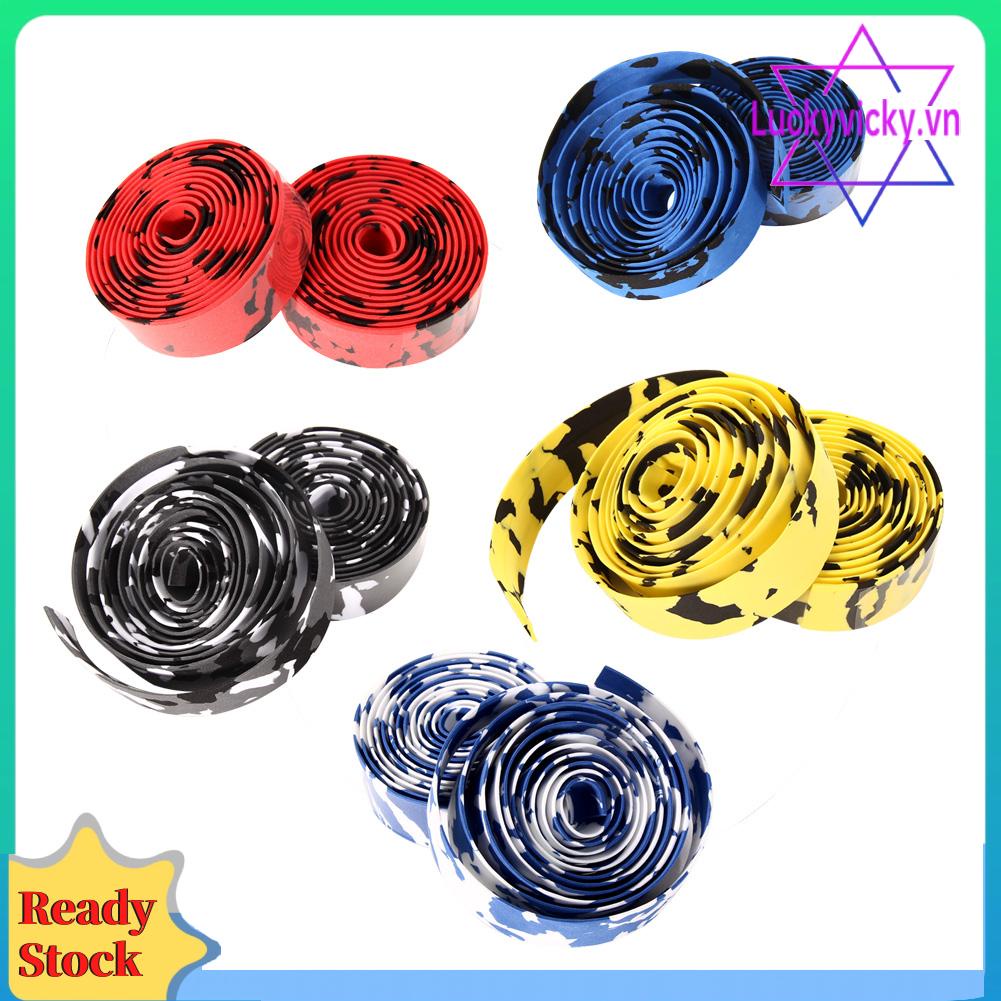 Bộ 2 Cuộn Băng Quấn Tay Lái Xe Đạp Kèm 2 Nút Cắm