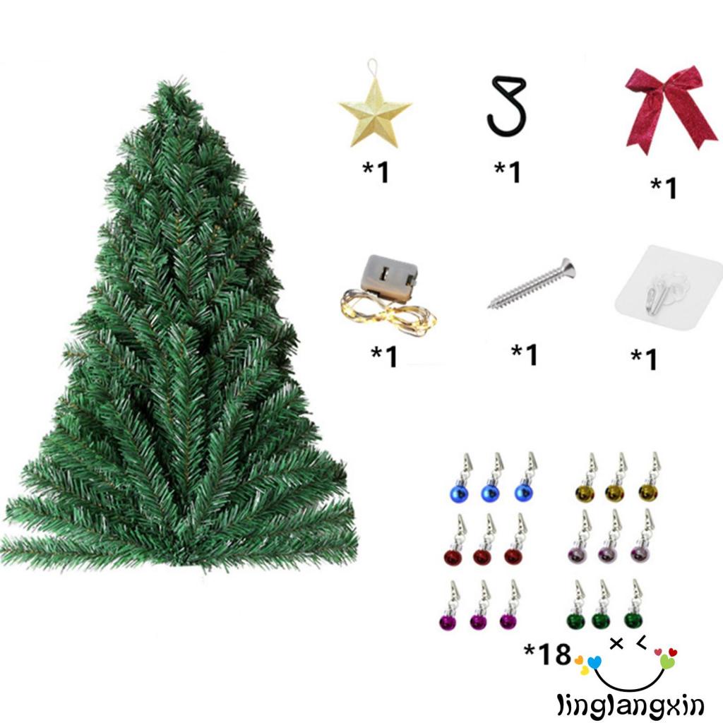 X Cây Thông Giáng Sinh Treo Tường Trang Trí Dễ Dàng Cài Đặt Nhân Tạo