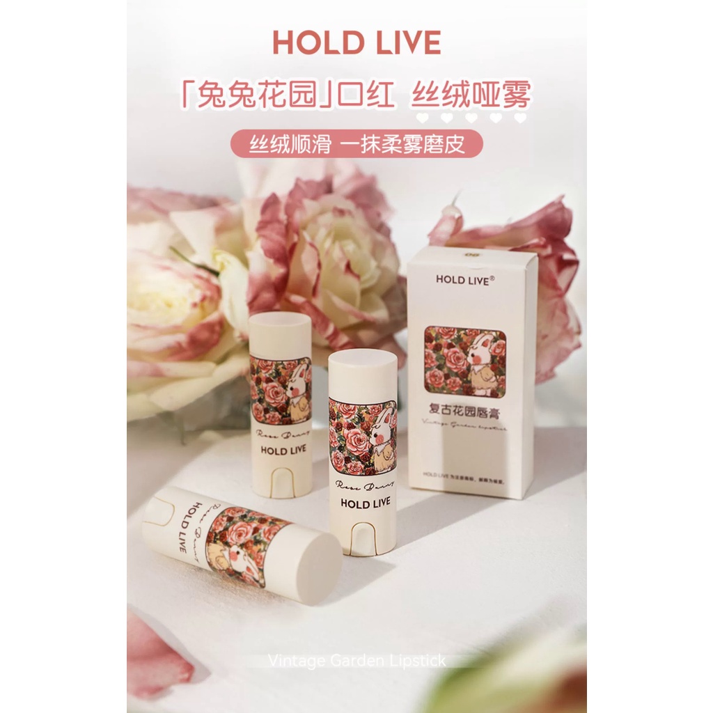 Son Lì hold live Mềm Mịn Như Nhung Màu nude Thiết Kế Vỏ Hình Thỏ Dễ Thương
