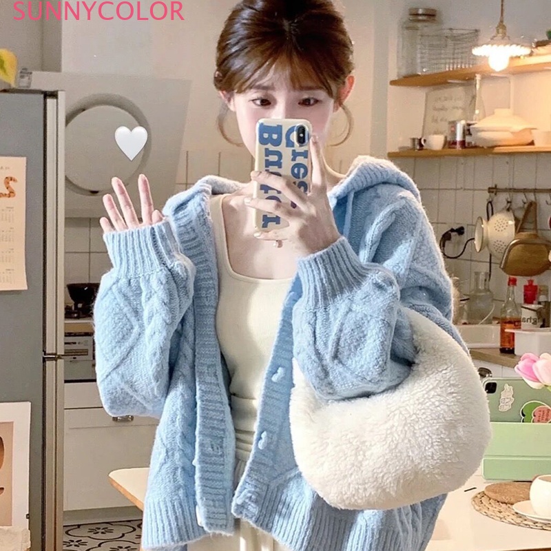 SUNNYCOLOR Áo Sơ Mi áo sơ mi nữ áo kiểu hàn quốc thông thường nhí nhảnh phong cách Fashion WXF23A0O8D 42Z231019