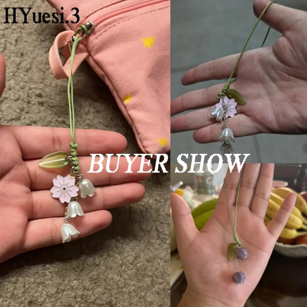 Dễ Thương Móc Khóa Hình Hoa tulip Bằng Sứ Xinh Xắn