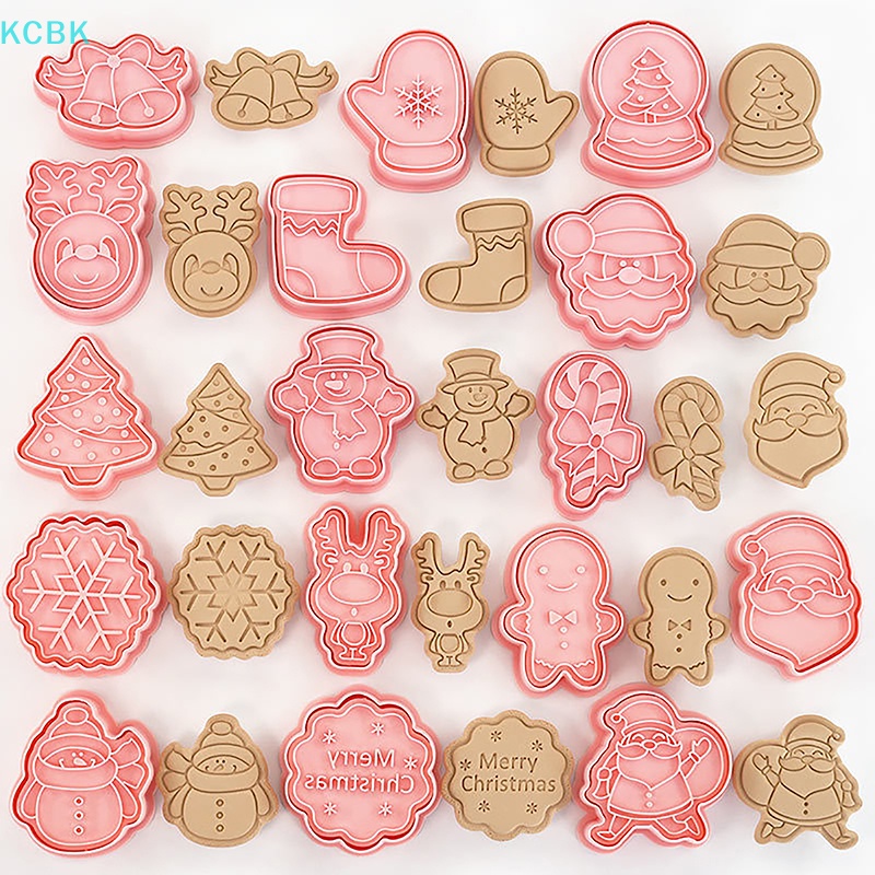 Khuôn Nhựa Làm Bánh Quy 3d Chủ Đề Giáng Sinh