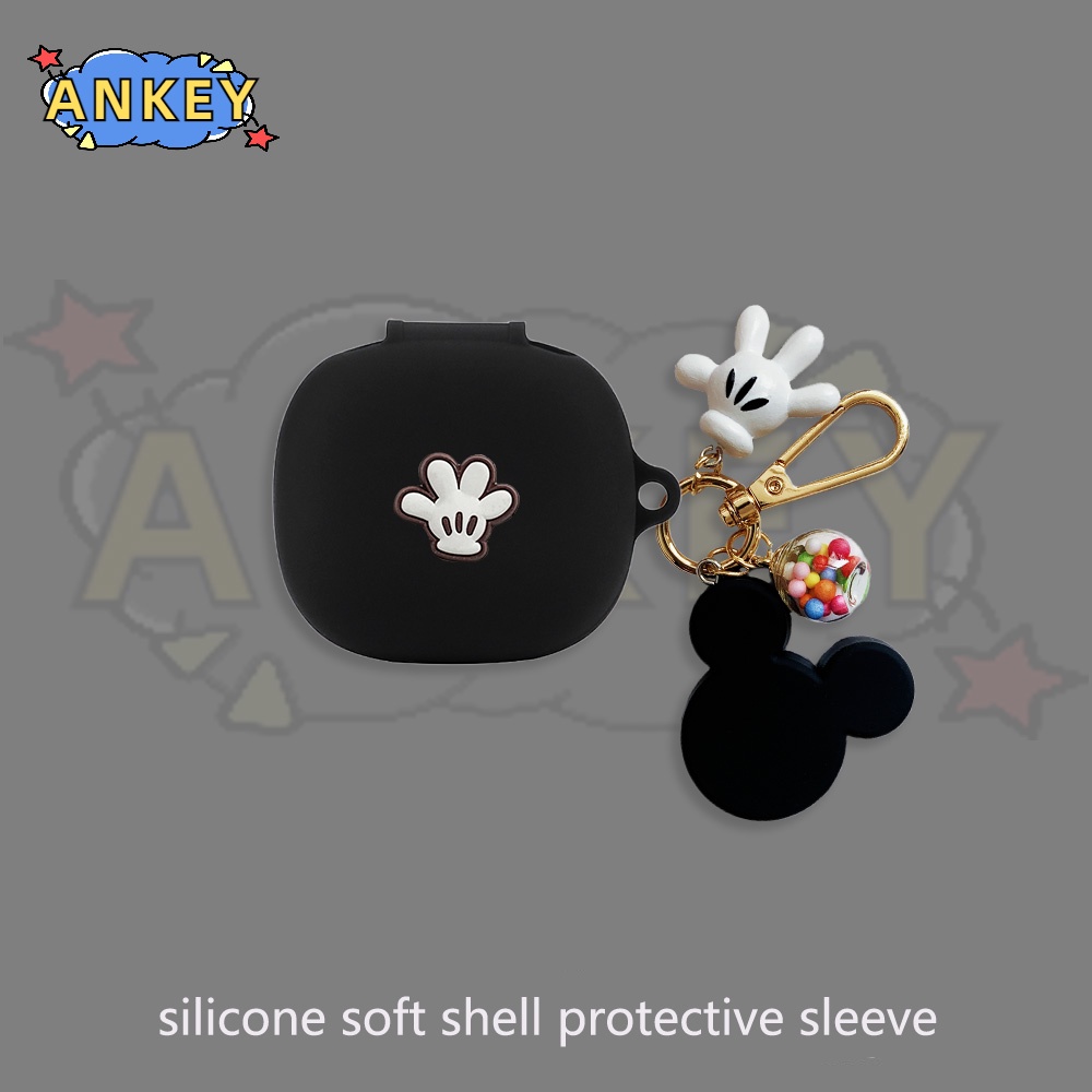 For Samsung Galaxy Buds FE / Buds 2 Pro / Buds Live Case Dog Lovely Earphone Silicone Earbuds Soft Protective Headphone Cover Headset Skin with Pendant
