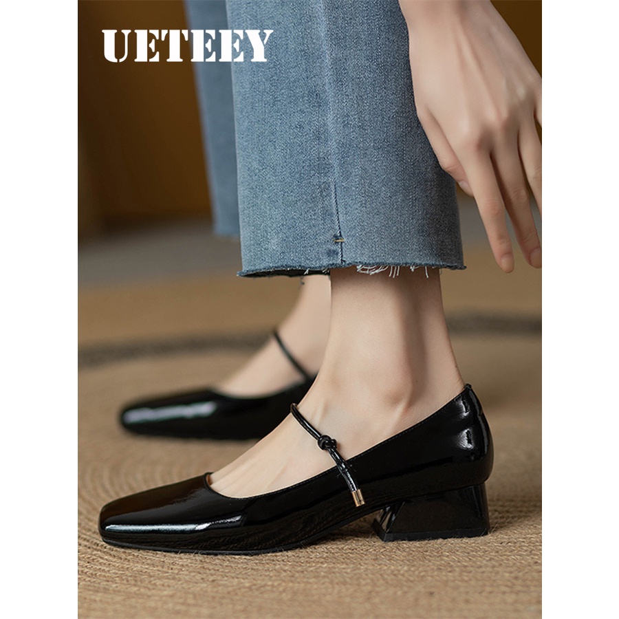 UETEEY giày búp bê Đẹp mắt Đế êm Mềm mại Thiết kế độc đáo FBL23903B7 42Z231020