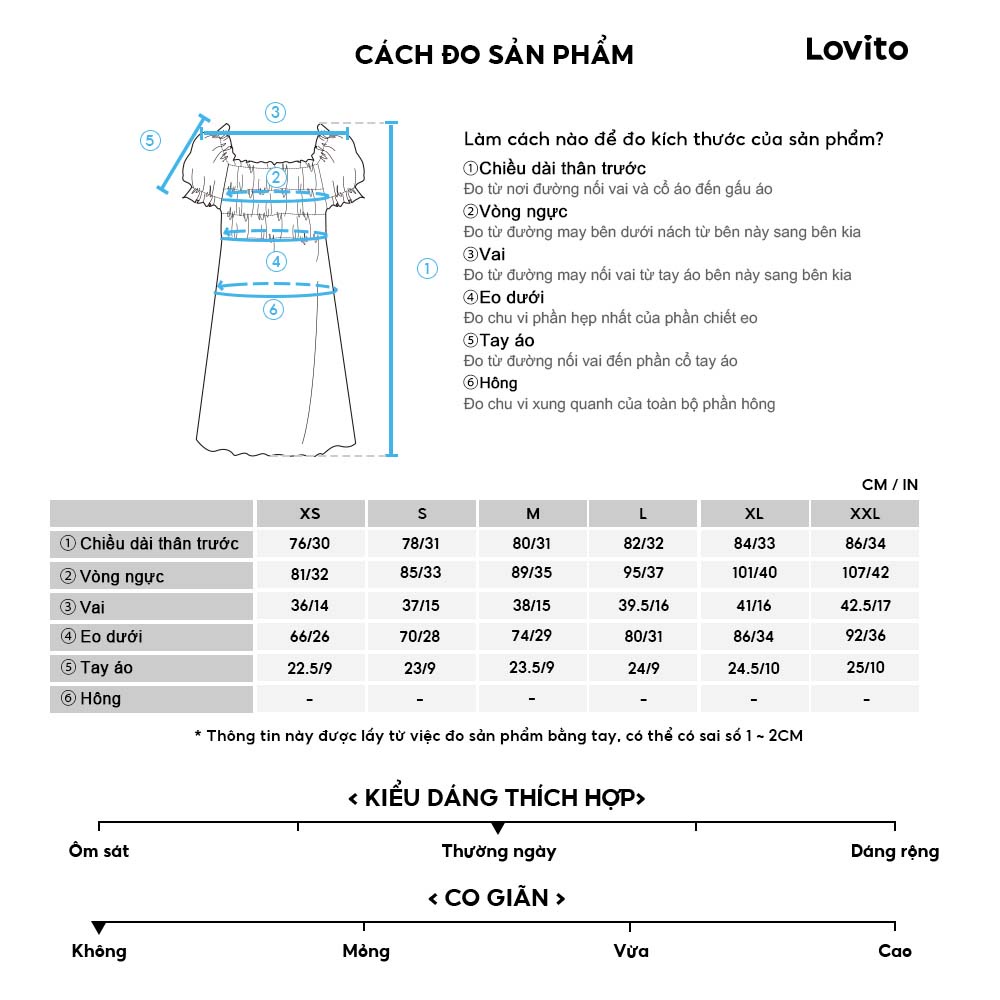 Lovito Đầm chữ a thiết kế công chúa giáng sinh hai lớp trơn thanh lịch cho nữ L68ED183 (Màu xanh da trời)