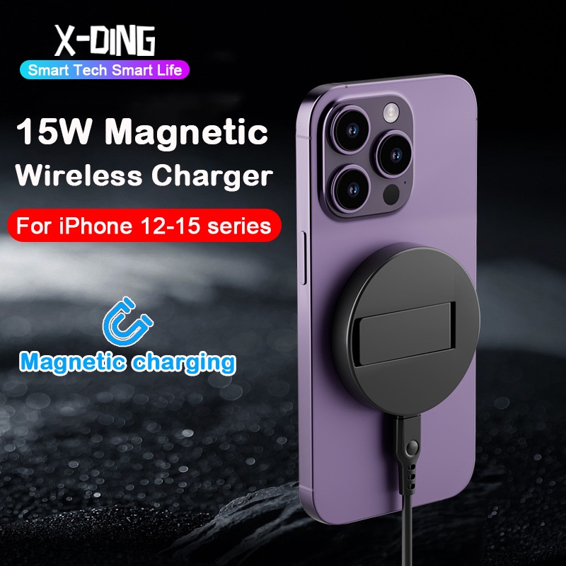 Đế Sạc Không Dây 15w Cho iphone 15 / 14 / 13 / 12 Đứng