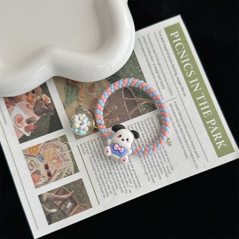 Sanrio Dây Cột Tóc Co Giãn Hình kuromi Hoạt Hình Ngọt Ngào Cho Nữ