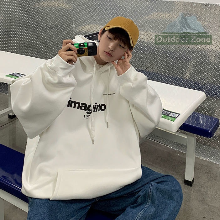 Áo hoodie Dáng Rộng Thời Trang Xuân Thu Cá Tính Cho Nam