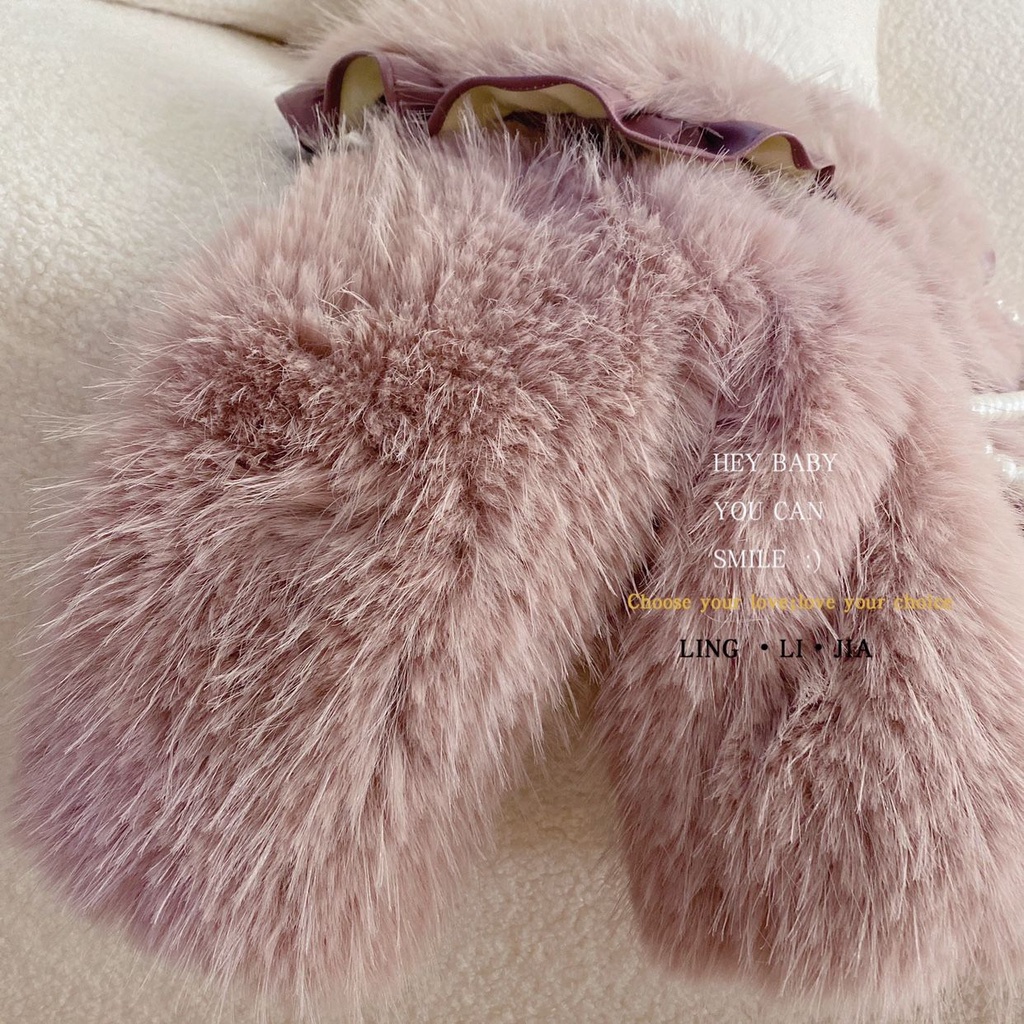 Áo khoác bé gái áo khoác lông ấm áp Phong Cách Hàn Quốc Thời Trang Mùa Đông Mới Cho Bé Gái