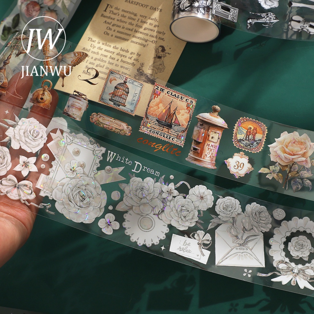 Cuộn 200cm / Cuộn Băng Dính Hình Hoa diy Sáng Tạo Trang Trí Đa Ứng Dụng